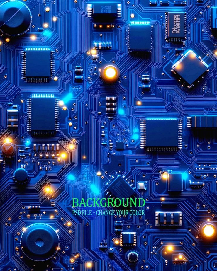 PSD sfondo di elettronica