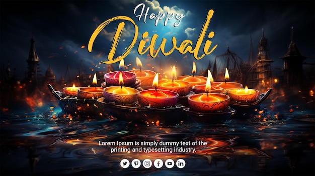 Sfondo felice Diwali