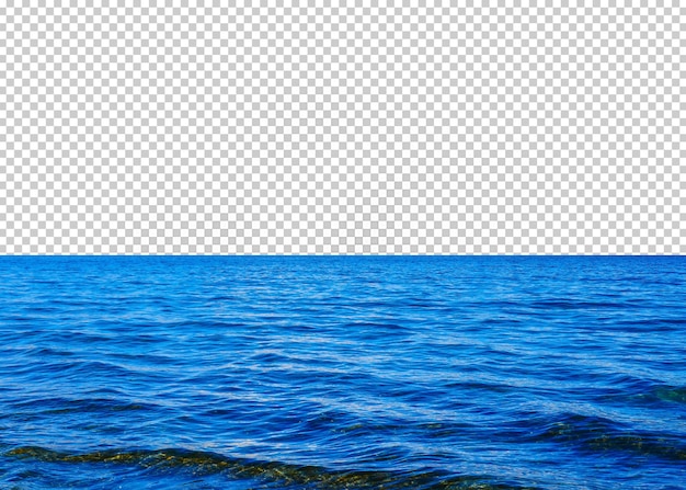 Sfondo trasparente blu mare isolato