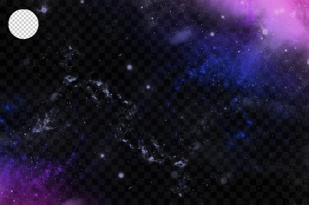 Sfondo trasparente cielo stellato