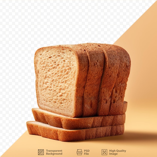sfondo trasparente con pane di segale isolato