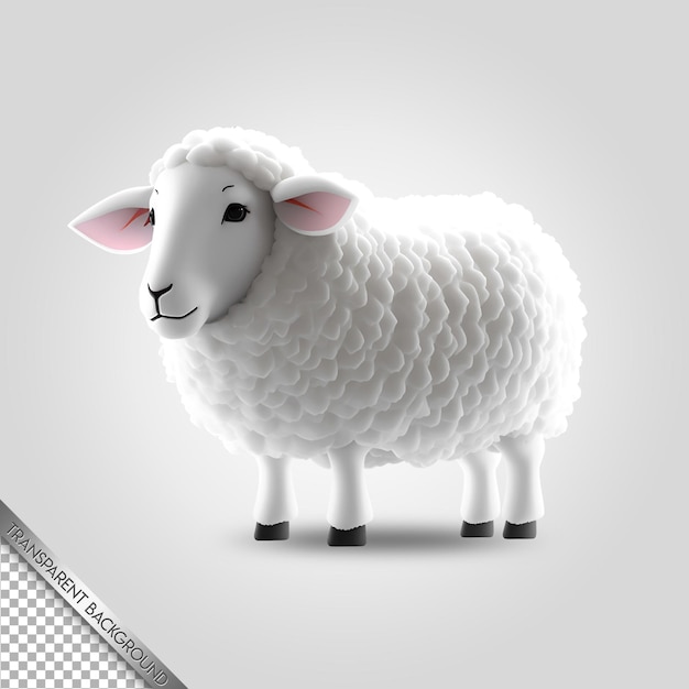 Sfondo trasparente in stile chibi animale