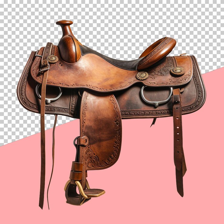 PSD sfondo trasparente oggetto isolato sella cavallo