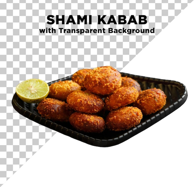 PSD shami kababs desi food foto psd com fundo transparente