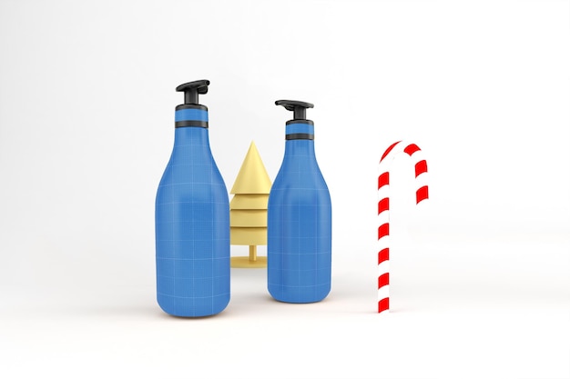 Shampoo de Navidad V1 Mockup