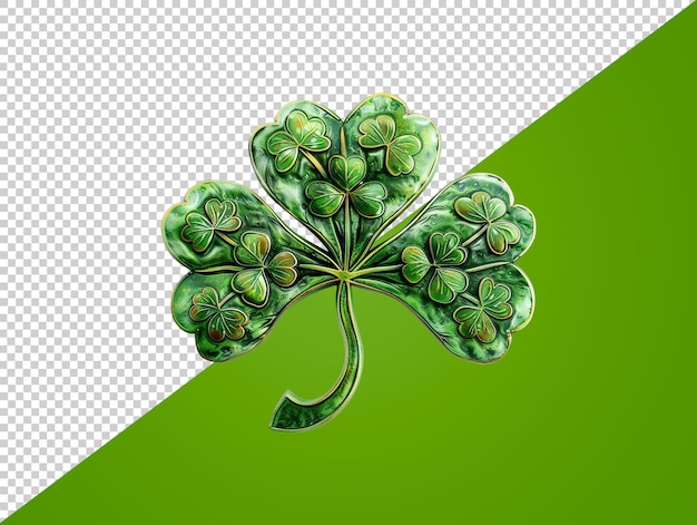 PSD shamrock avec fond transparent