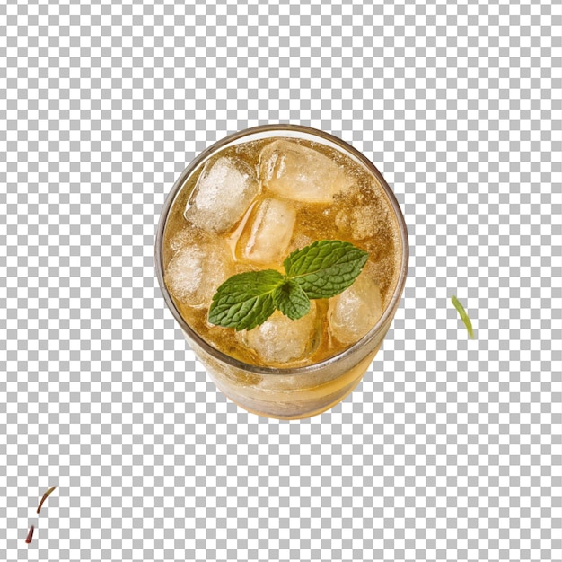 Sharbate Sekanjebin ou suco de bebida fria de água em fundo transparente