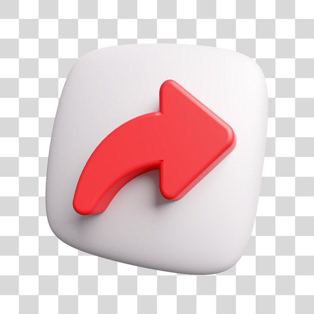 Share Arrow Icon 3D