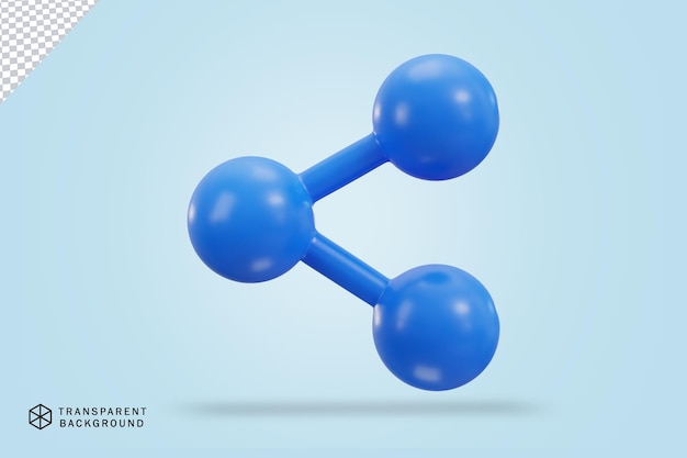share icon 3d render