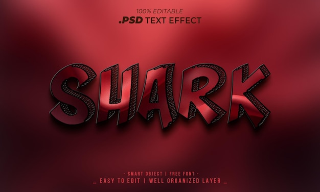 Shark PSD Text Effect