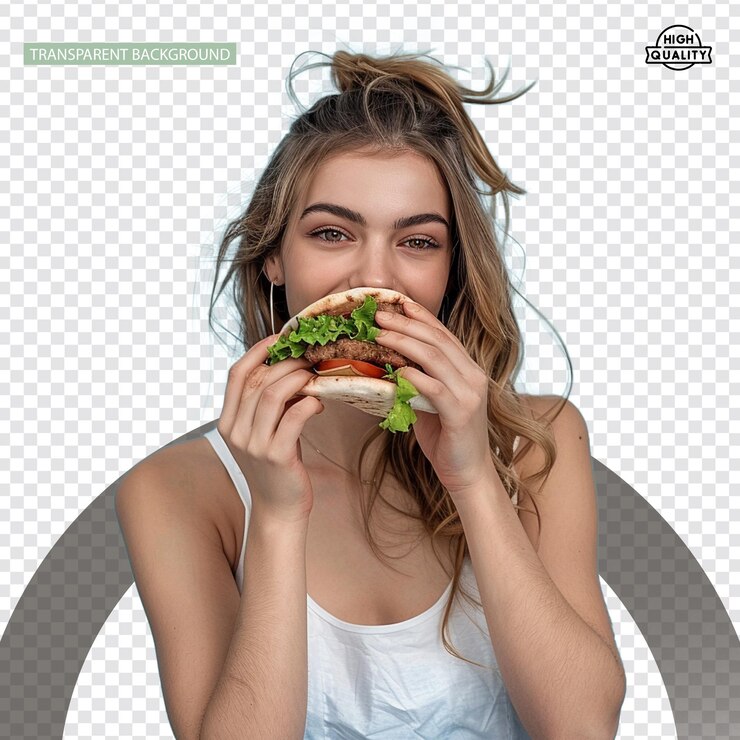 PSD shawarma aislado contra un fondo transparente