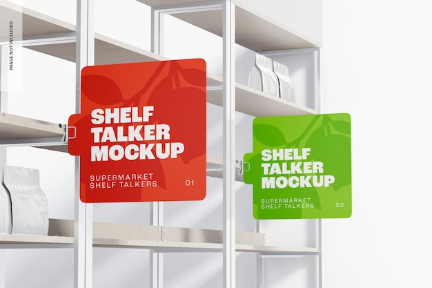 Shelf talkers mockup