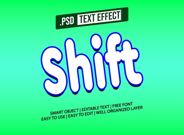 Shift-Text-Effekt-PSD-Datei