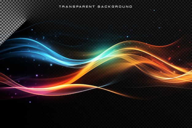 shining lighting beam vfx special effect on transparent background