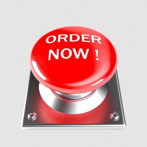 shiny red button with order now