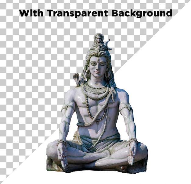 shiva bhagwan or mahadev krishna png psd isolated on transparent background