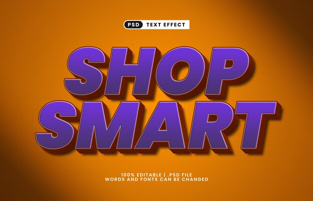 shop smart editable text effect with a deal and offer text effect