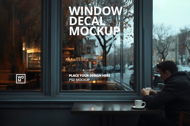 PSD shop window mockup