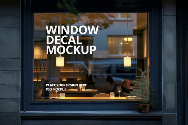 PSD shop window mockup