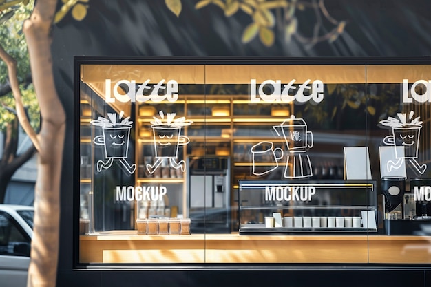 PSD shop window mockup