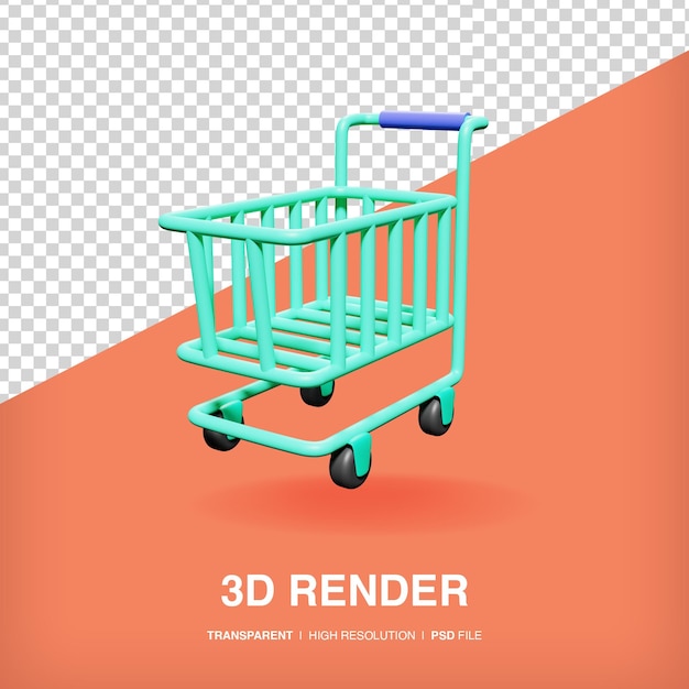 Shopping Cart 3D Icon