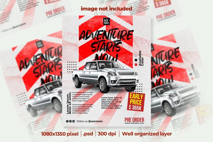 Showroom de carros para vender banner de mídia social