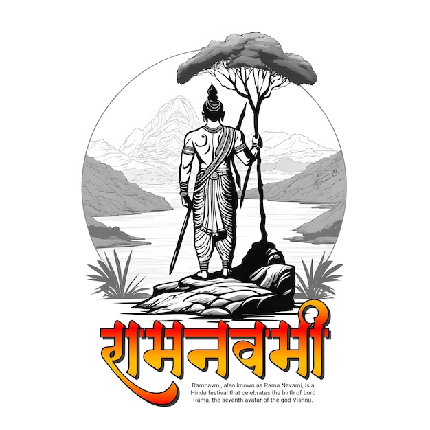 Shri Ram Navami Joyeux Ram Navami Les Médias Sociaux Publient Une Bannière De Modèle