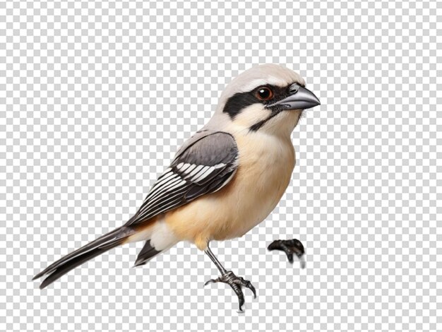 PSD shrike sur un fond transparent