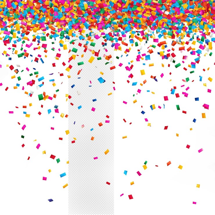 Si sta lanciando un confetti colorato.