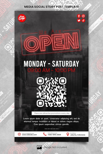 Siamo Open Media Storia Sociale Red Post Template
