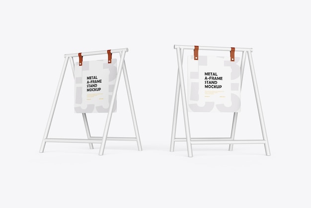 sidewalk aframe sandwich sign board mockup