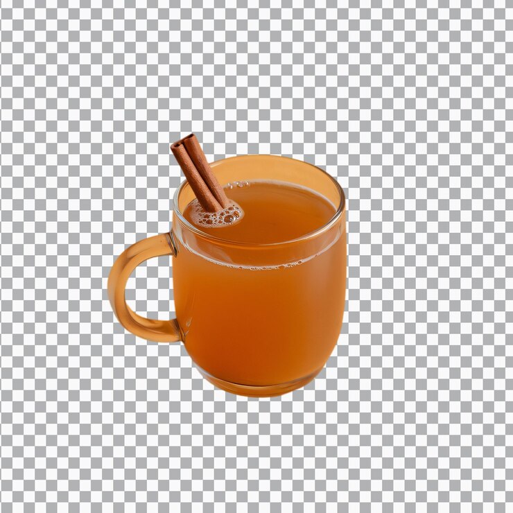 PSD una sidra de manzana aislada sobre un fondo transparente