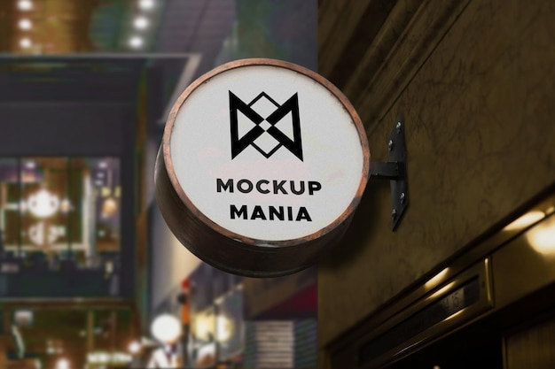 Sign Mockup Mockup di segnaletica del ristorante Mockup di segnaletica all'aperto Mockup di segnaletica Hang Mockup