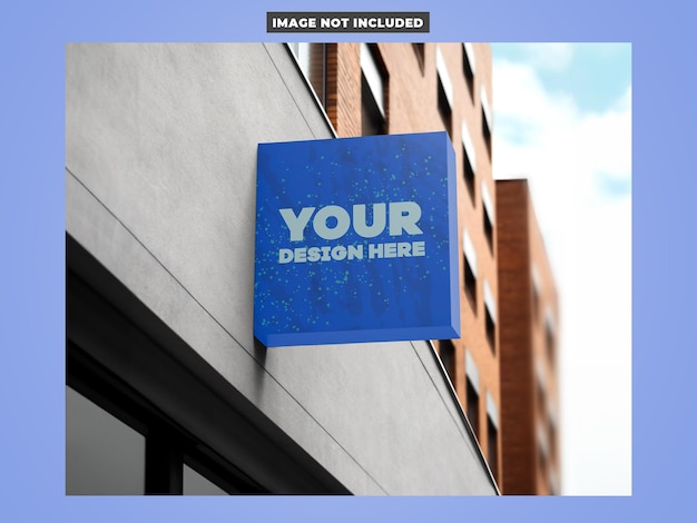 PSD sign mockup