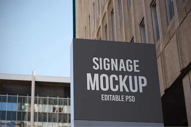 Signage Photoshop Mockup