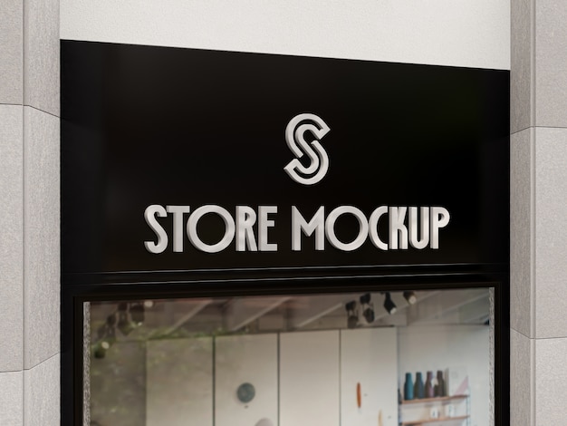 Signalisation de maquette de vitrine