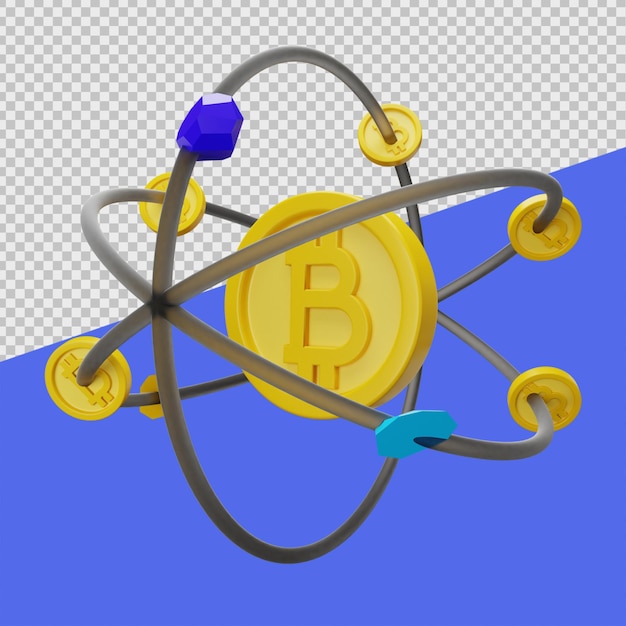 PSD signe bitcoin illustrations bitcoin 3d