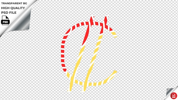 PSD le signe de deux points clair psd icône vectorielle rouge jaune rayé psd transparent