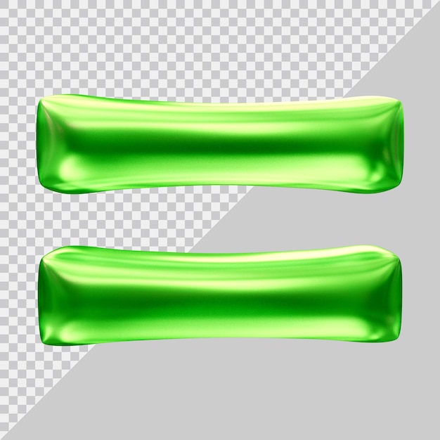  Signe égal Dans Le Rendu 3d | PSD Premium