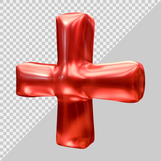 Signe plus dans le rendu 3D