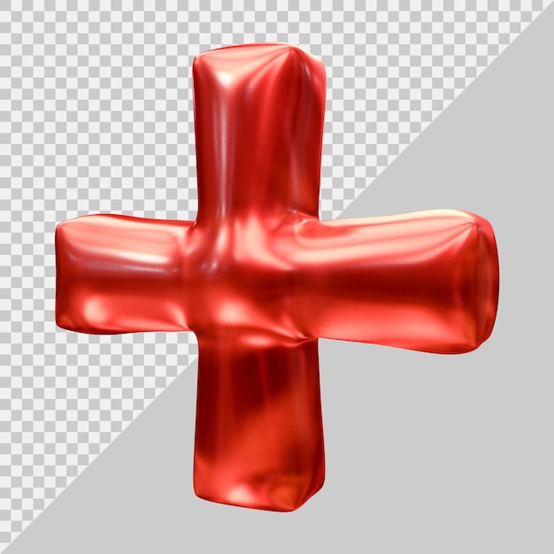 PSD signe plus dans le rendu 3d