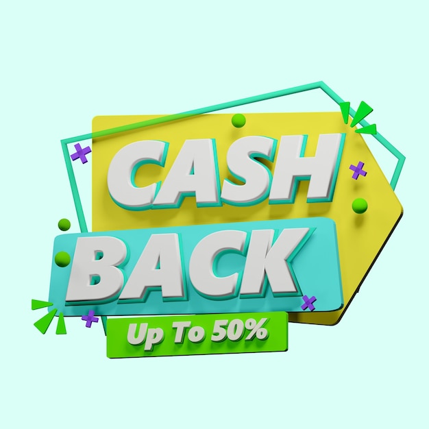 Un signe qui dit 'cash back' dessus