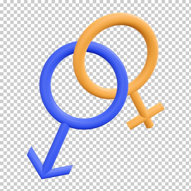 PSD signo de identidad de género aislado