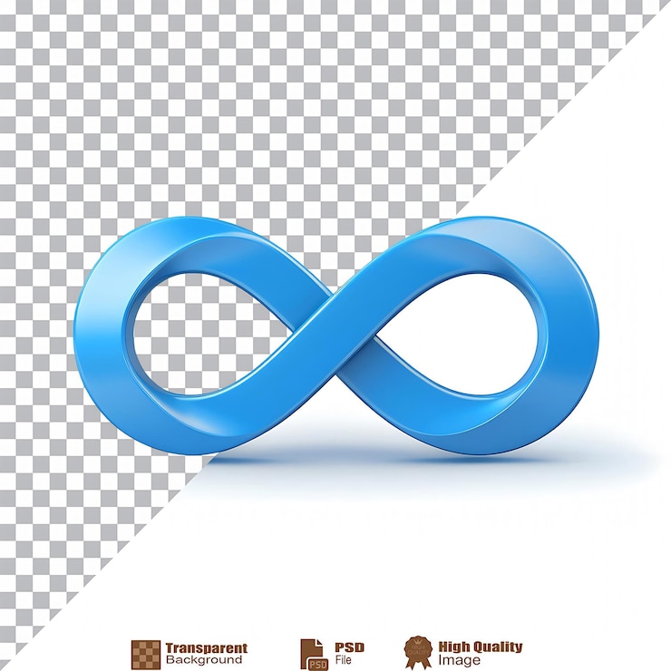 PSD el signo infinito está aislado.