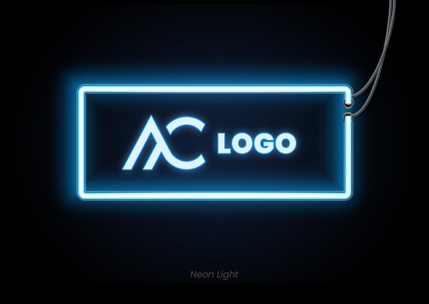 Signo de logotipo de neón