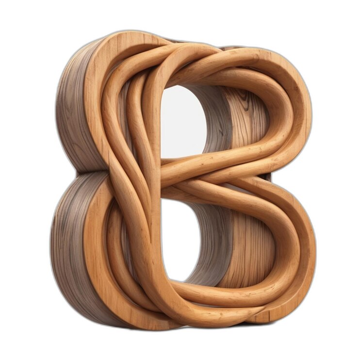 PSD signo de madera de cuerda psd sobre un fondo blanco