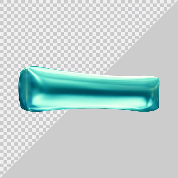 Signo menos en render 3d