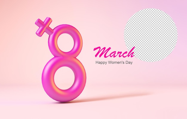 Signo de mujer. 8 de marzo día internacional de la mujer. Bosquejo