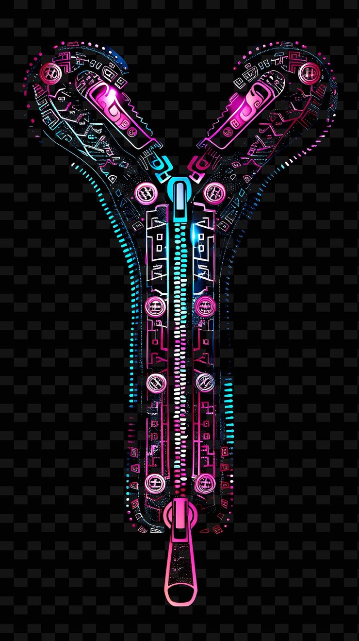 PSD signo de neón en un fondo negro