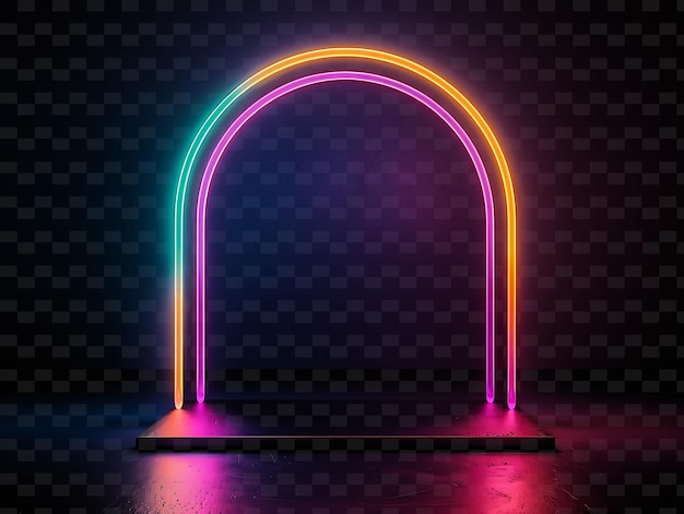 Signo de neón UV reactivo con una tabla en forma de forma libre Decoración de tablero creativo de forma Y2K